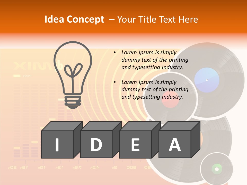 Trance Treble Blots PowerPoint Template