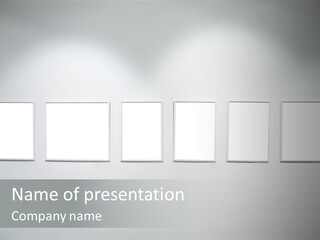 Frame Paintings Horizontal PowerPoint Template