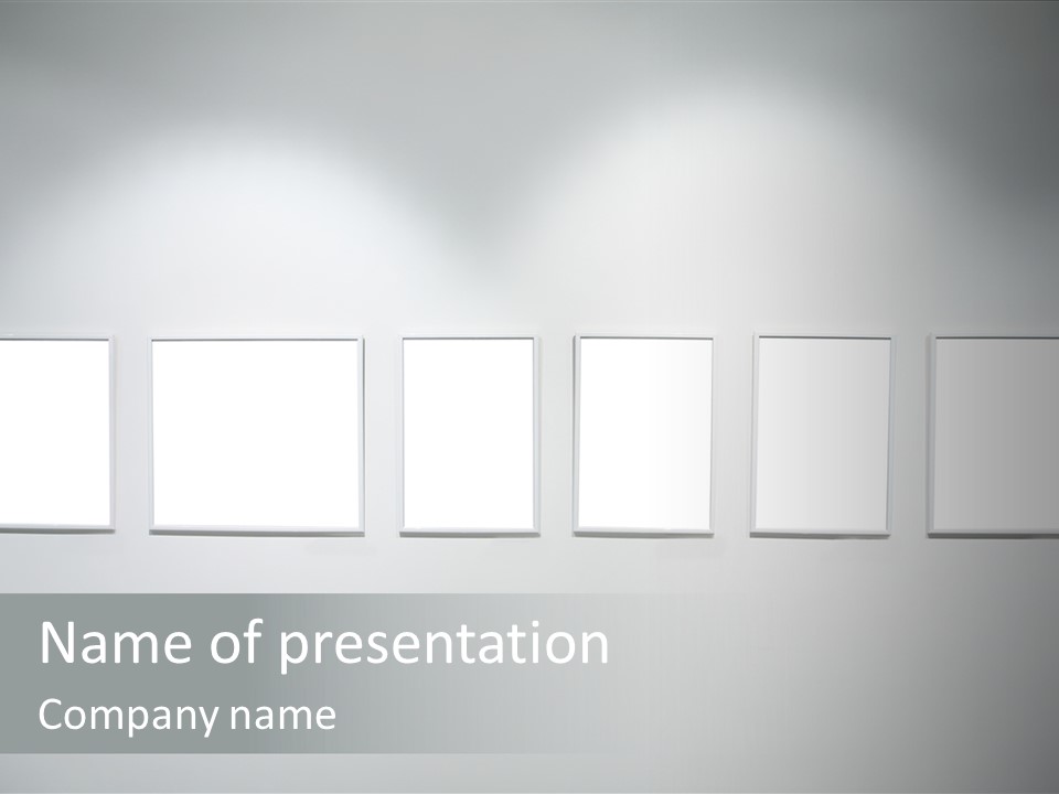 Frame Paintings Horizontal PowerPoint Template