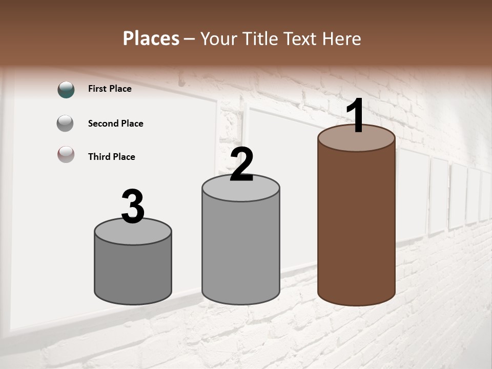 Indoors Cement Block PowerPoint Template