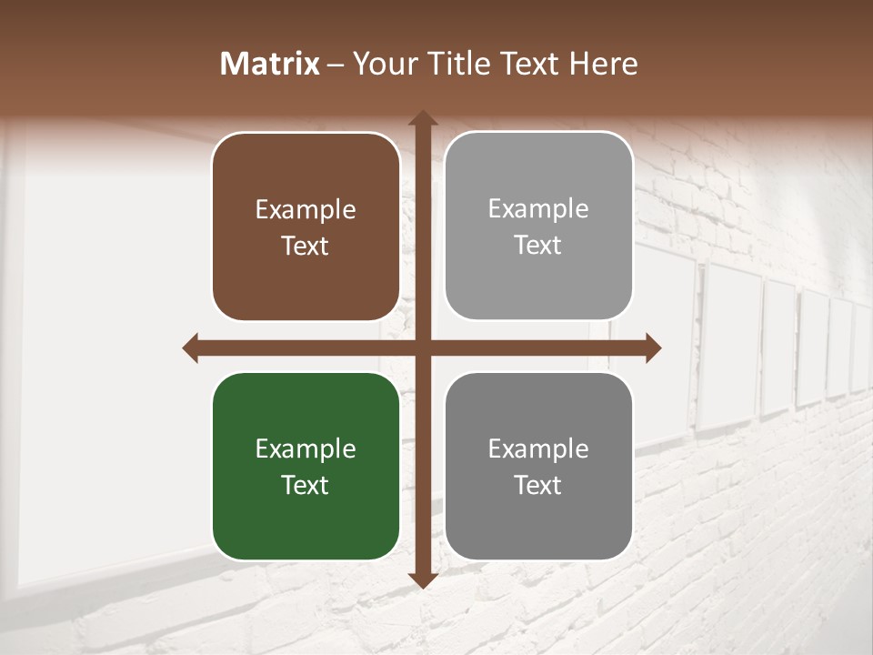 Indoors Cement Block PowerPoint Template