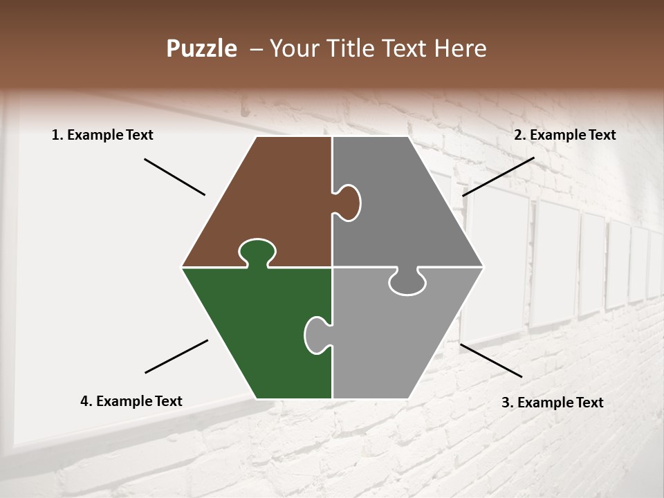 Indoors Cement Block PowerPoint Template