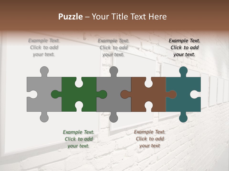 Indoors Cement Block PowerPoint Template