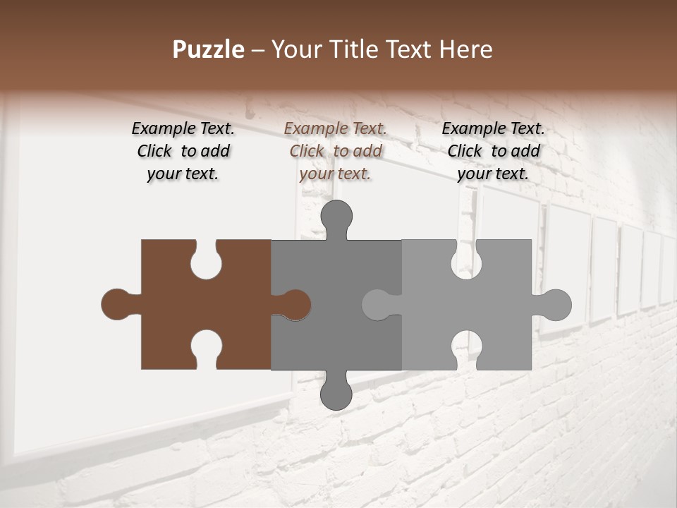 Indoors Cement Block PowerPoint Template