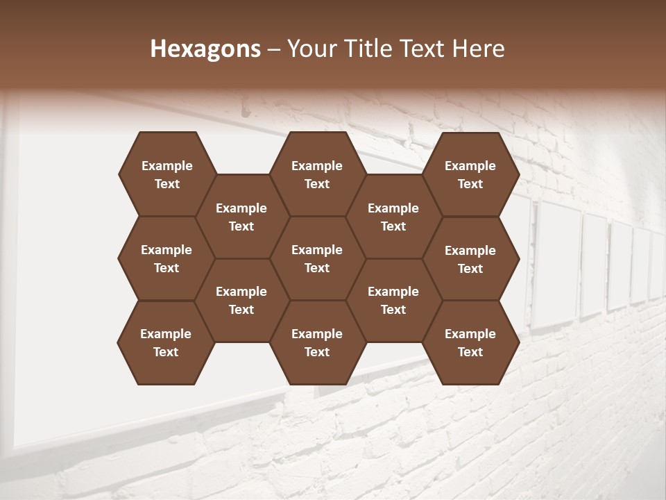 Indoors Cement Block PowerPoint Template