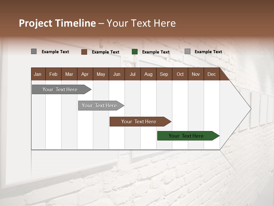 Indoors Cement Block PowerPoint Template