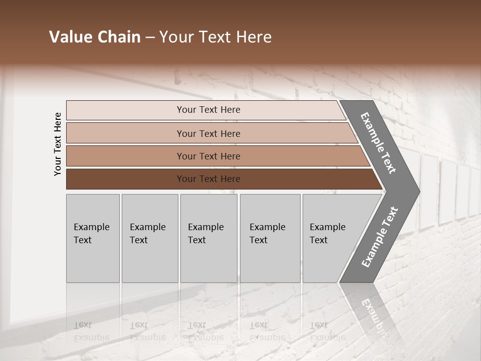 Indoors Cement Block PowerPoint Template