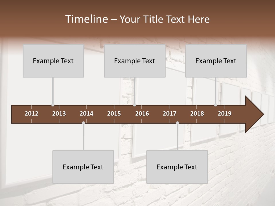 Indoors Cement Block PowerPoint Template