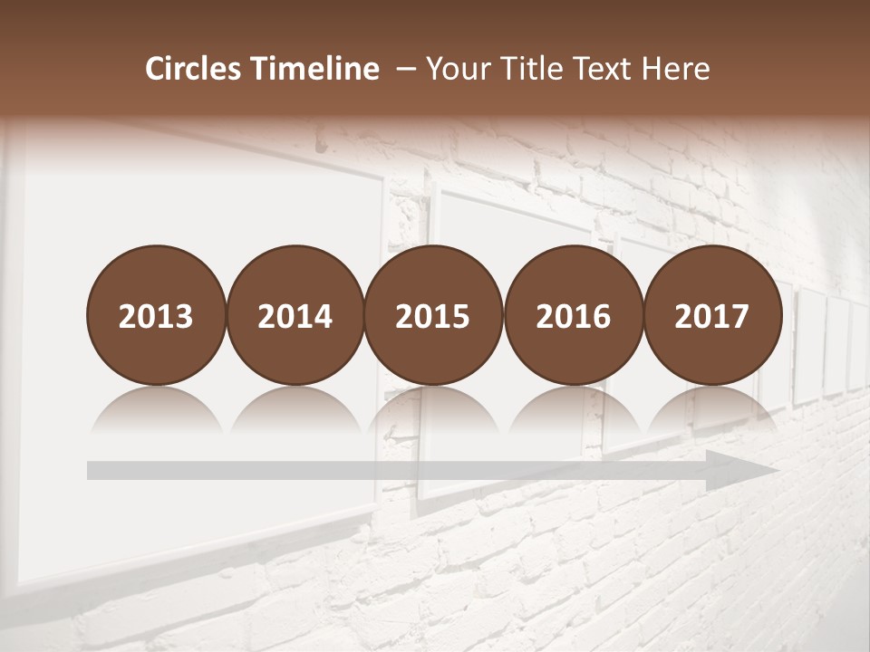 Indoors Cement Block PowerPoint Template