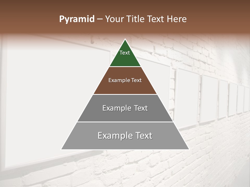 Indoors Cement Block PowerPoint Template