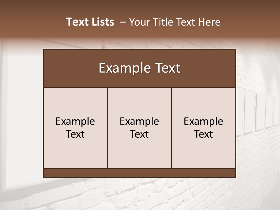 Indoors Cement Block PowerPoint Template