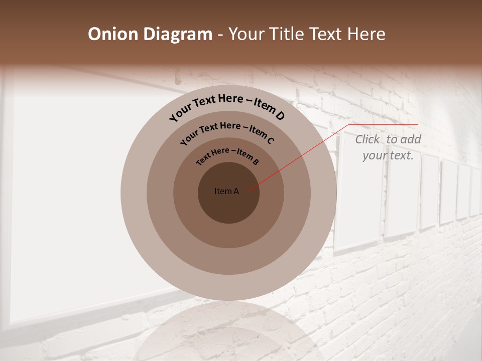 Indoors Cement Block PowerPoint Template