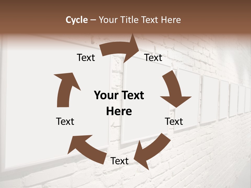 Indoors Cement Block PowerPoint Template