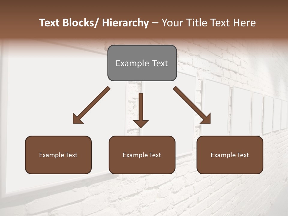 Indoors Cement Block PowerPoint Template