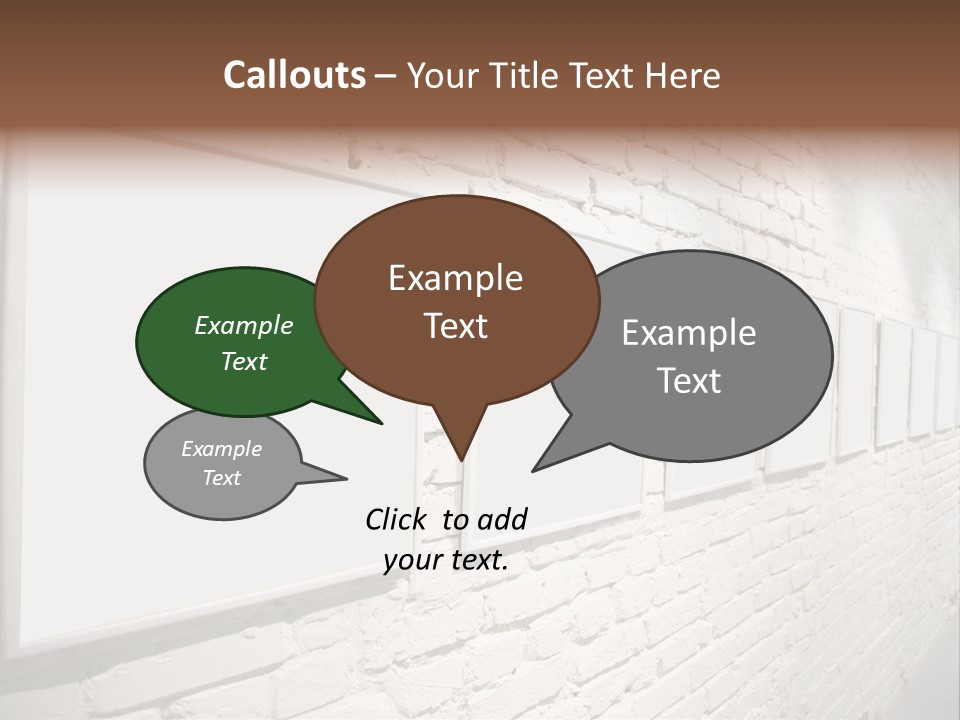 Indoors Cement Block PowerPoint Template