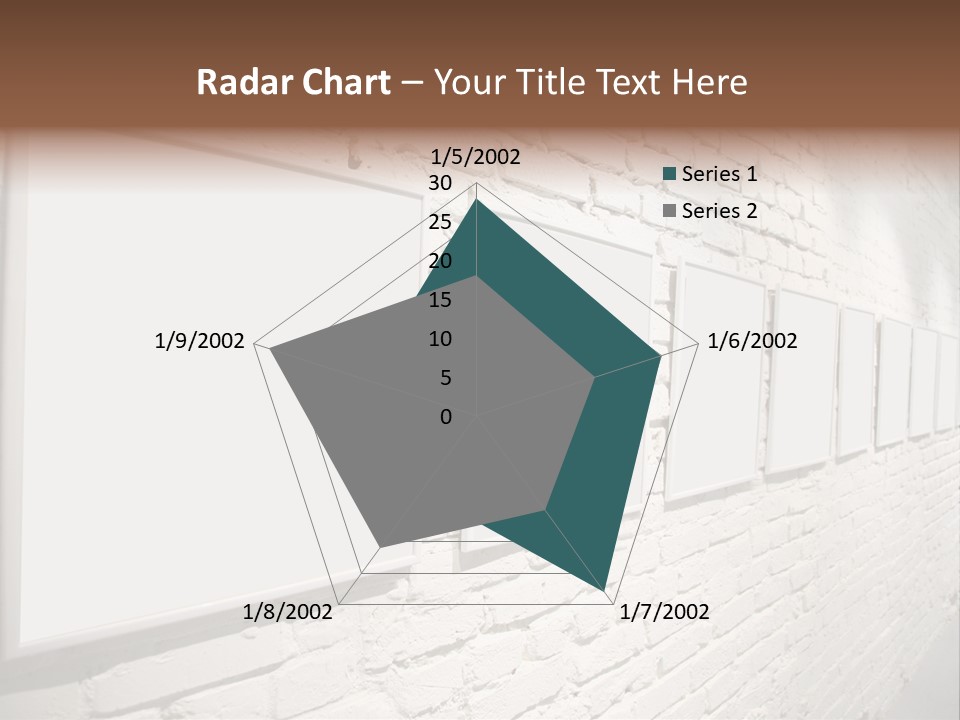 Indoors Cement Block PowerPoint Template