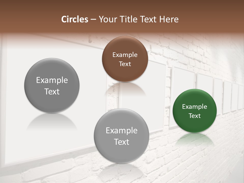 Indoors Cement Block PowerPoint Template