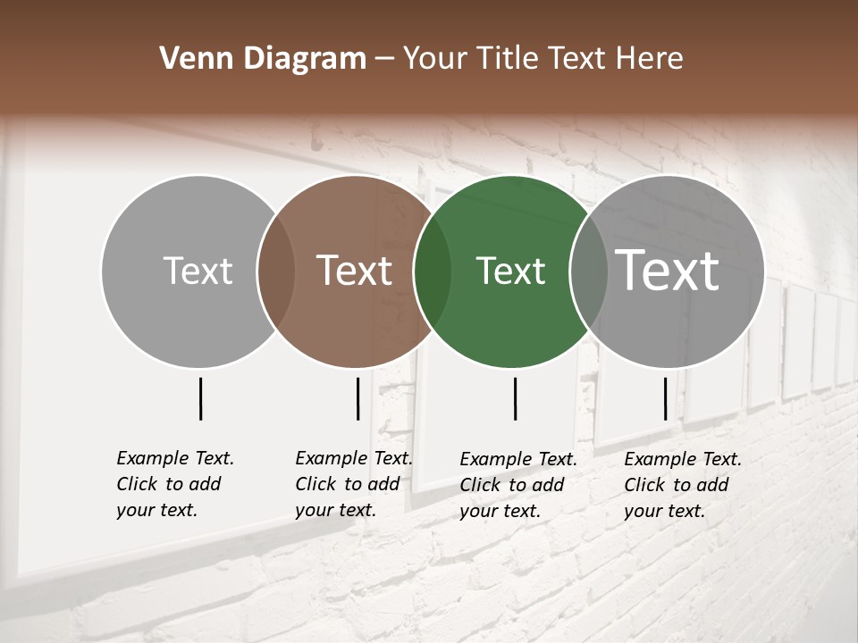 Indoors Cement Block PowerPoint Template