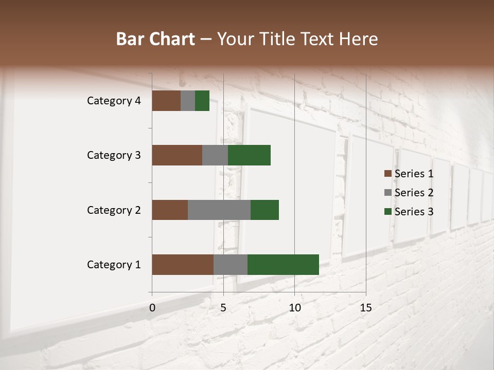 Indoors Cement Block PowerPoint Template