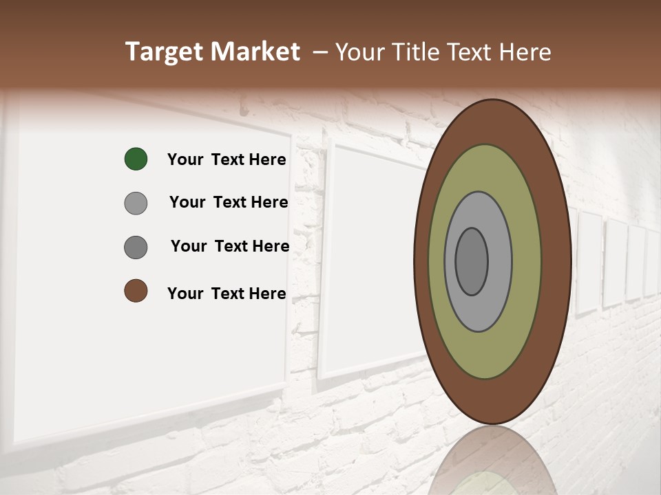 Indoors Cement Block PowerPoint Template