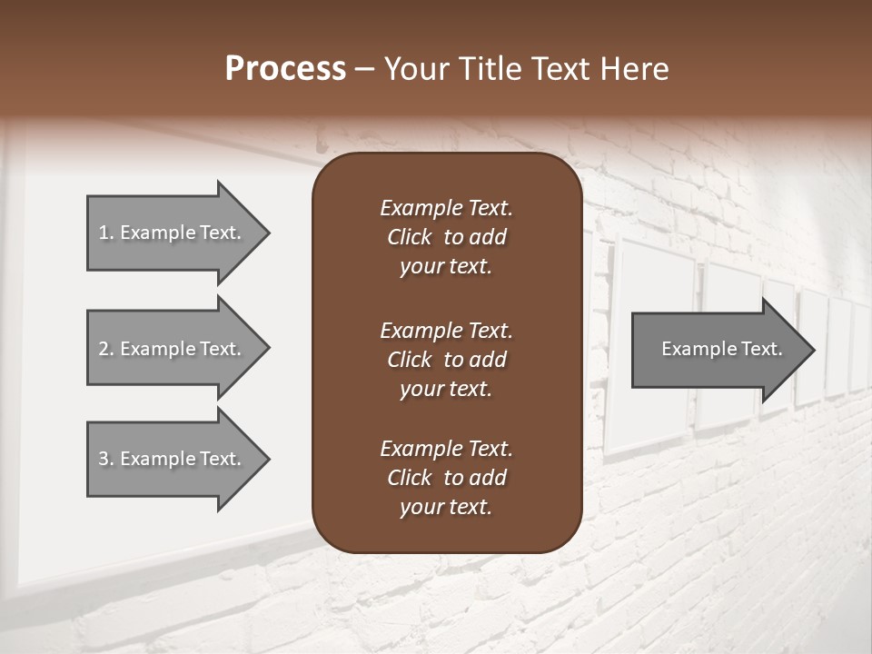 Indoors Cement Block PowerPoint Template