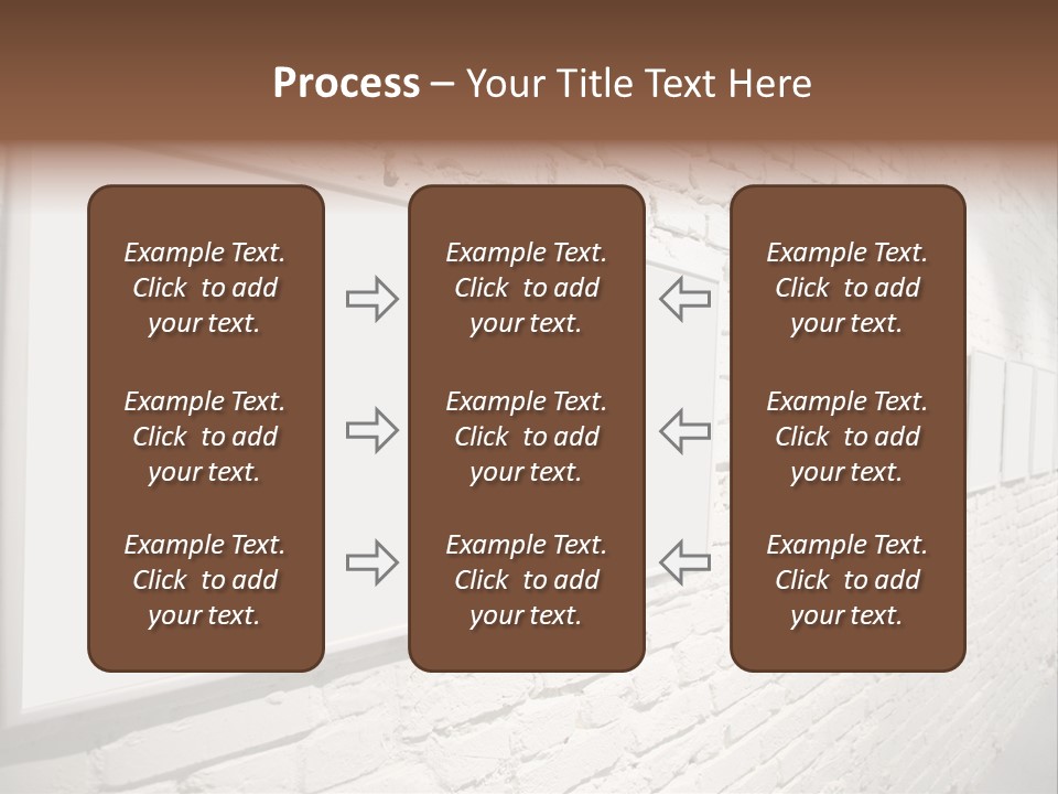 Indoors Cement Block PowerPoint Template