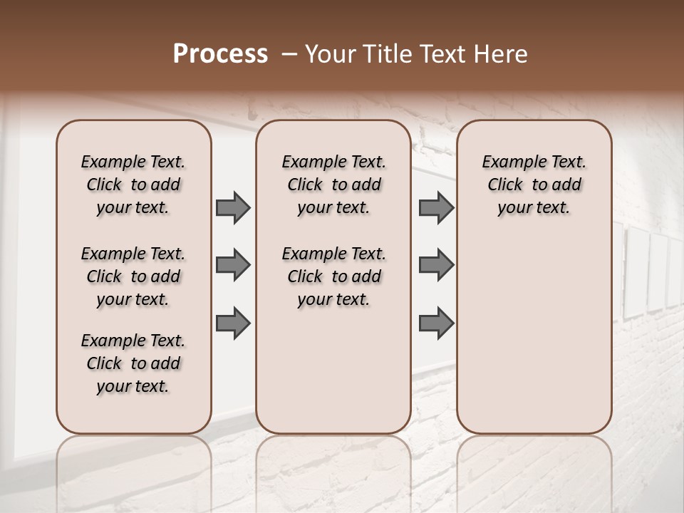 Indoors Cement Block PowerPoint Template