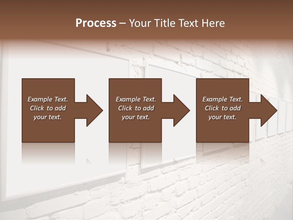 Indoors Cement Block PowerPoint Template