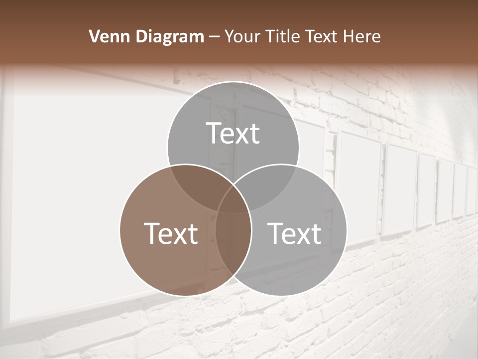 Indoors Cement Block PowerPoint Template