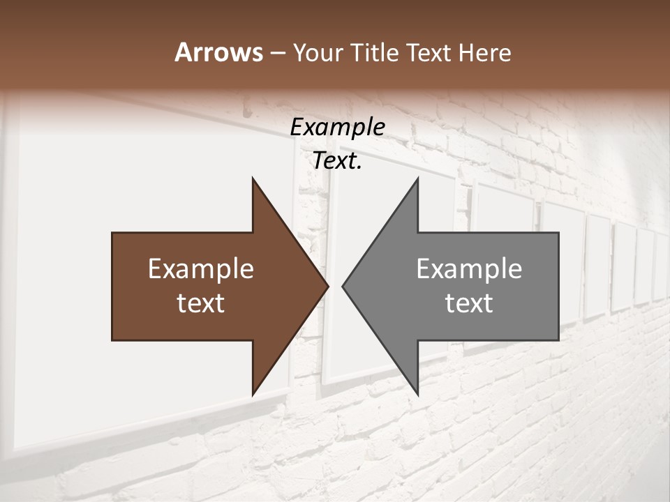 Indoors Cement Block PowerPoint Template