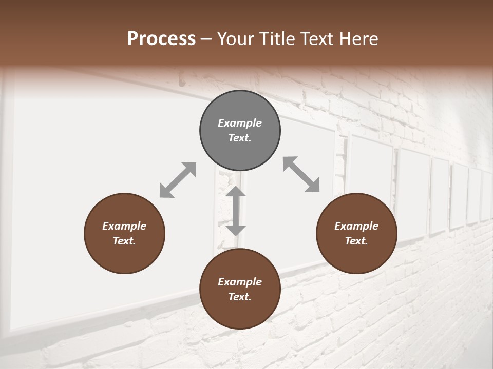 Indoors Cement Block PowerPoint Template