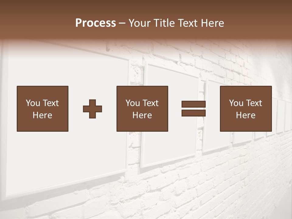 Indoors Cement Block PowerPoint Template