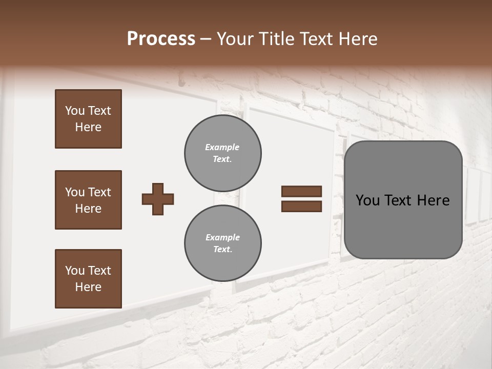Indoors Cement Block PowerPoint Template