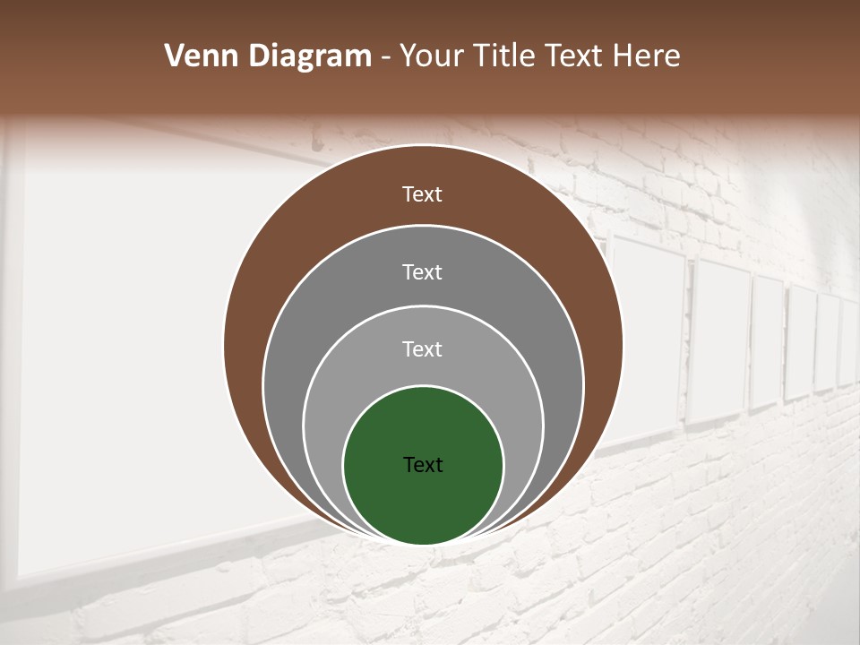 Indoors Cement Block PowerPoint Template
