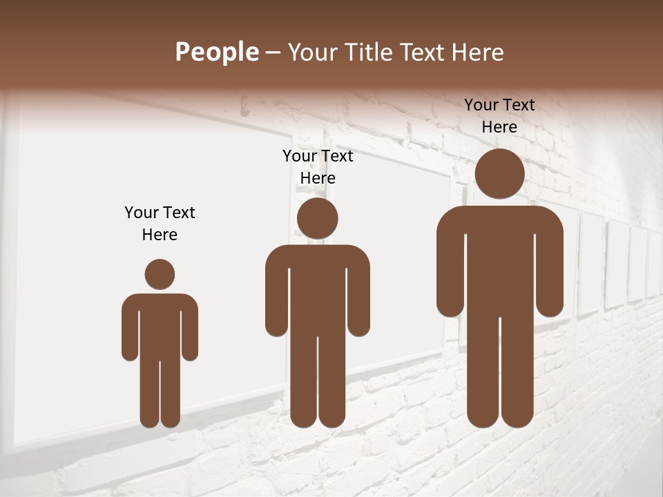 Indoors Cement Block PowerPoint Template