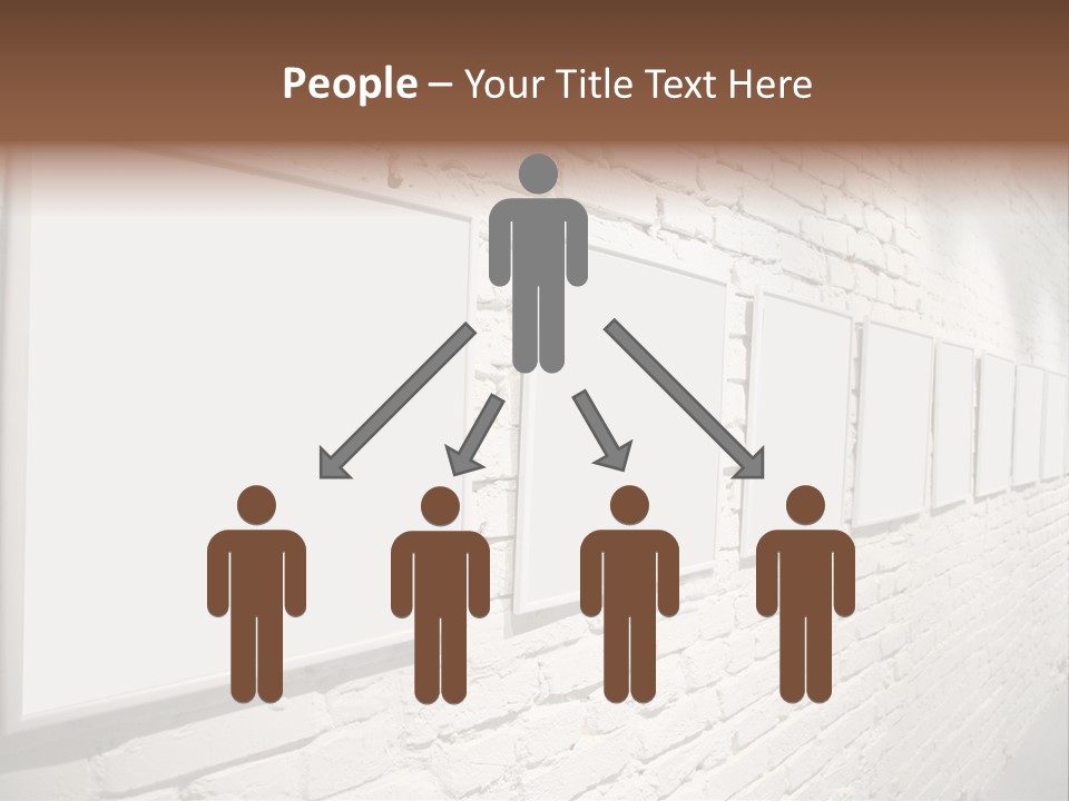 Indoors Cement Block PowerPoint Template