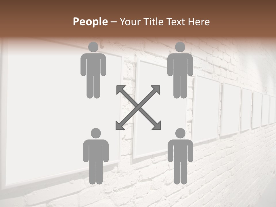 Indoors Cement Block PowerPoint Template