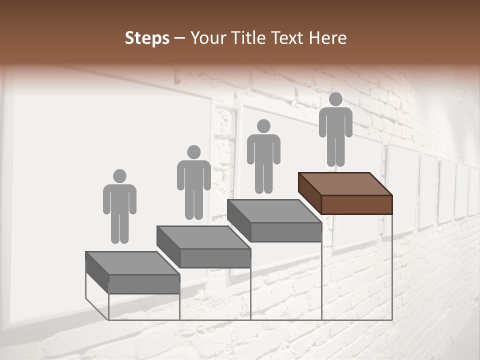Indoors Cement Block PowerPoint Template