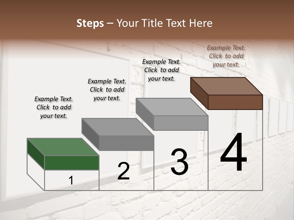 Indoors Cement Block PowerPoint Template