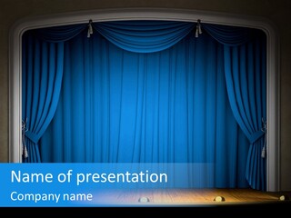 Textile Beginning Shadow PowerPoint Template