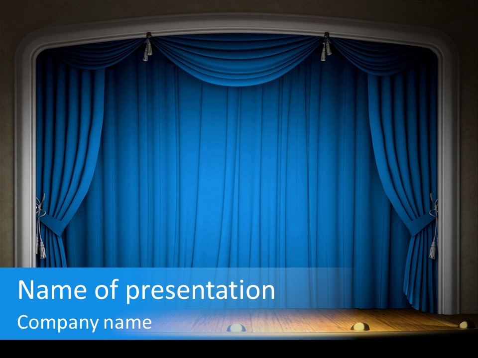 Textile Beginning Shadow PowerPoint Template