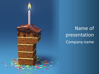 Birthday Party Burn PowerPoint Template