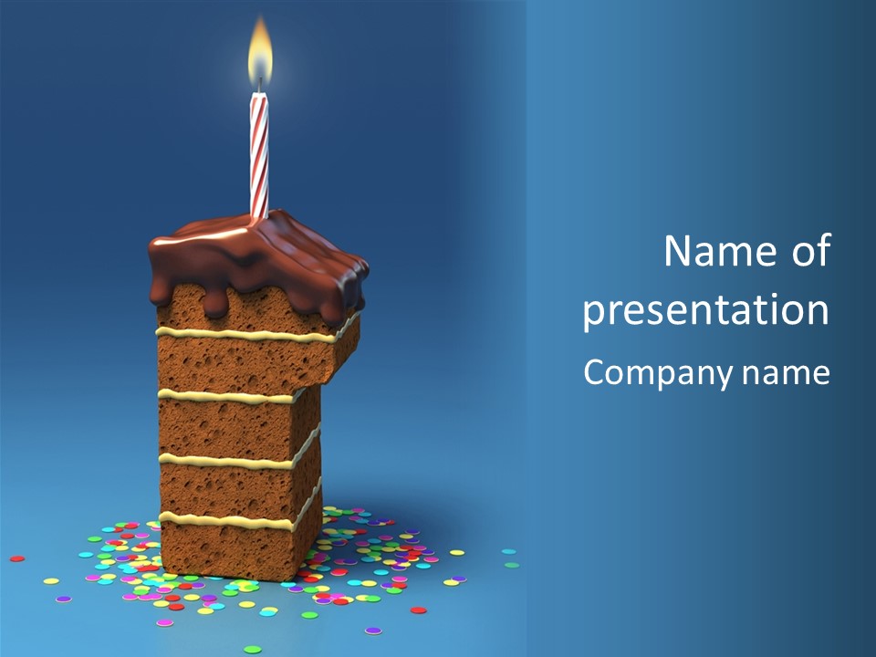 Birthday Party Burn PowerPoint Template