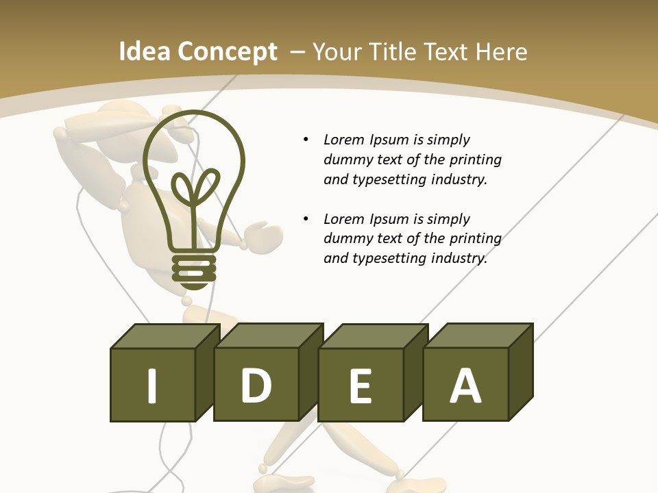 Person Mannequin Tension PowerPoint Template
