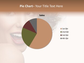 Toothy Smile Red Lips Close Up PowerPoint Template