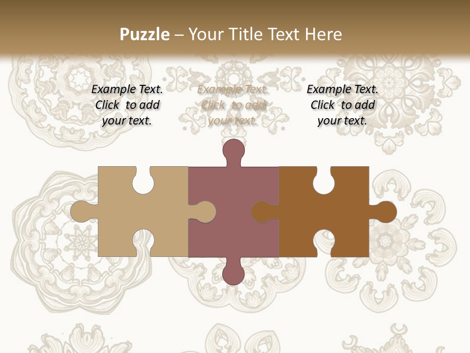 A Set Of Nine Ornamental Designs On A White Background PowerPoint Template