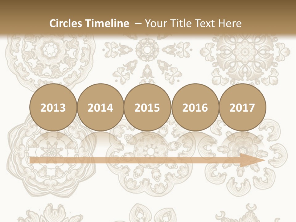 A Set Of Nine Ornamental Designs On A White Background PowerPoint Template