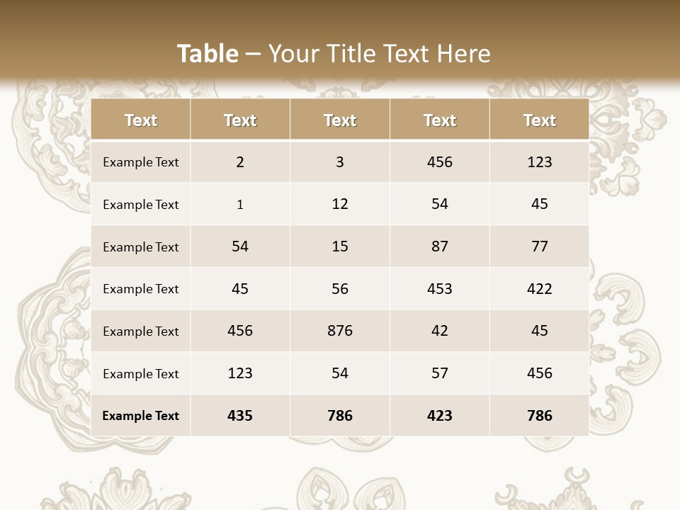 A Set Of Nine Ornamental Designs On A White Background PowerPoint Template