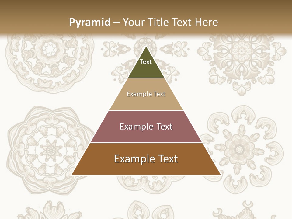 A Set Of Nine Ornamental Designs On A White Background PowerPoint Template