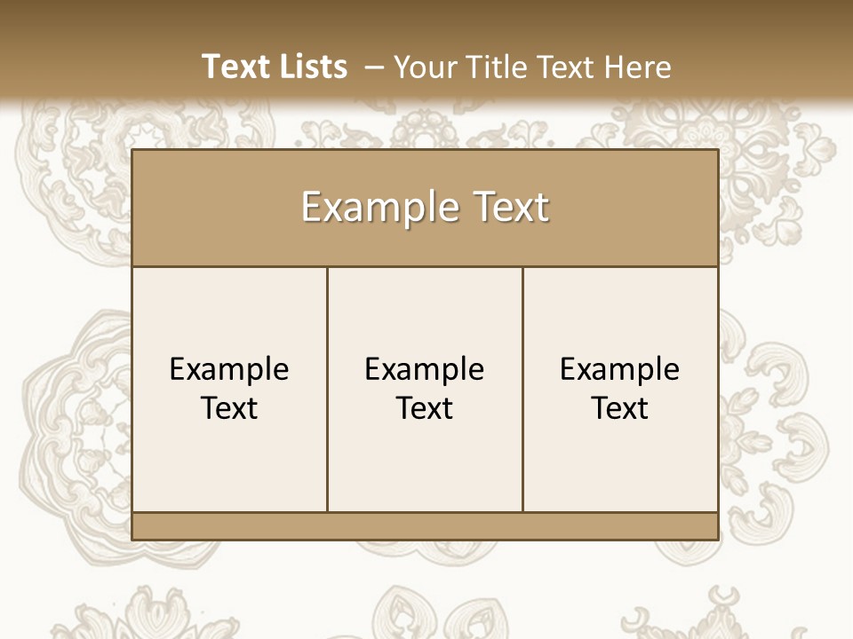 A Set Of Nine Ornamental Designs On A White Background PowerPoint Template